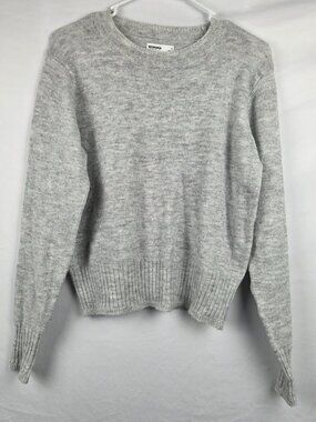 Sonoma Goods for Life Super Soft Grey Heathered Crew Neck Sweater Size S